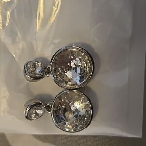 Banana Republic Silver Tear-Drop Earrings